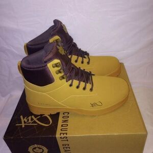 K1K Playhard K1XFWM000007 Boots E1906 K1X Men Hiking Boots Camel Brown Size 13